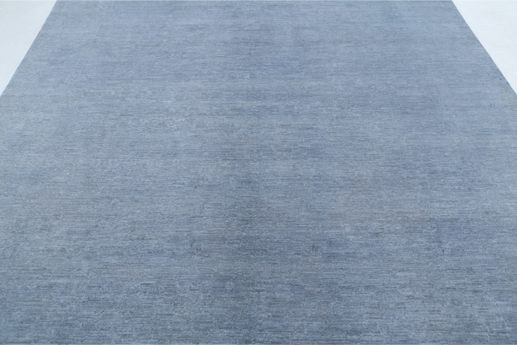 Hand Knotted Overdye Wool Rug - 8' 0" X 9' 8" 8' 0" X 9' 8" (244 X 295) / Grey / Wool