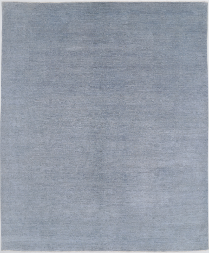 Hand Knotted Overdye Wool Rug - 8' 0" X 9' 8" 8' 0" X 9' 8" (244 X 295) / Grey / Wool