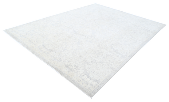 Hand Knotted Artemix Wool Rug - 8' 7" X 11' 4" 8' 7" X 11' 4" (262 X 345) / Grey / Wool