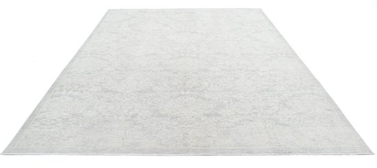 Hand Knotted Artemix Wool Rug - 8' 7" X 11' 4" 8' 7" X 11' 4" (262 X 345) / Grey / Wool