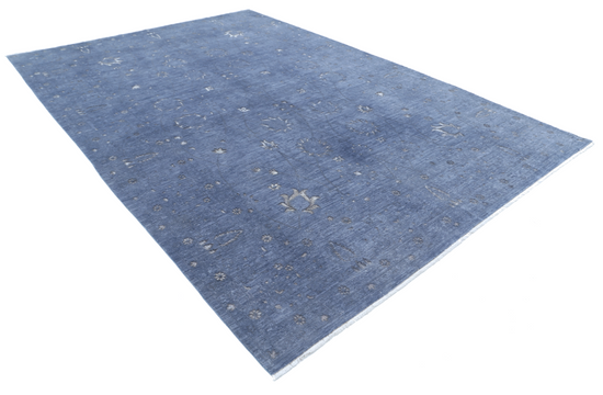 Hand Knotted Onyx Wool Rug - 8' 9" X 12' 7" 8' 9" X 12' 7" (267 X 383) / Grey / Wool