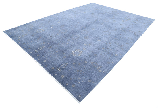 Hand Knotted Onyx Wool Rug - 8' 9" X 12' 7" 8' 9" X 12' 7" (267 X 383) / Grey / Wool