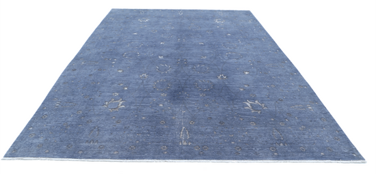 Hand Knotted Onyx Wool Rug - 8' 9" X 12' 7" 8' 9" X 12' 7" (267 X 383) / Grey / Wool