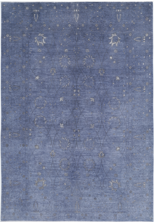 Hand Knotted Onyx Wool Rug - 8' 9" X 12' 7" 8' 9" X 12' 7" (267 X 383) / Grey / Wool