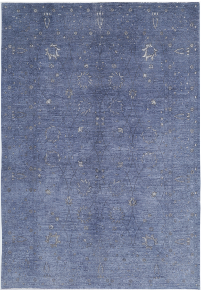 Hand Knotted Onyx Wool Rug - 8' 9" X 12' 7" 8' 9" X 12' 7" (267 X 383) / Grey / Wool