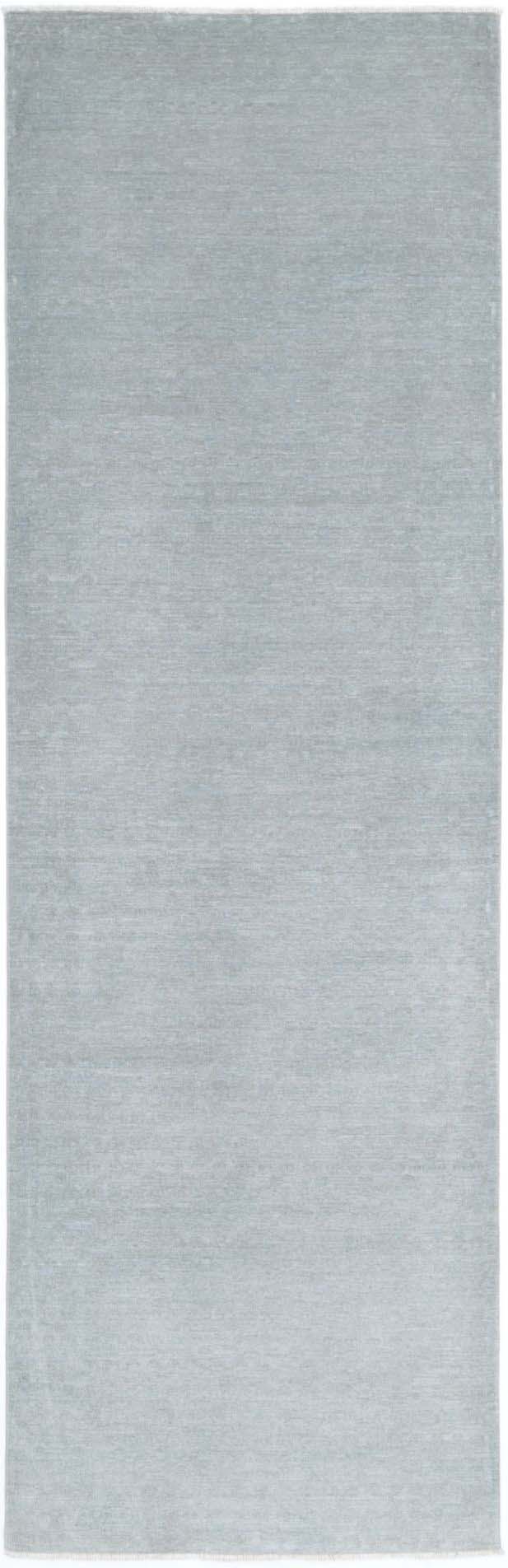 Hand Knotted Overdyed Wool Rug - 3'1'' x 11'1''