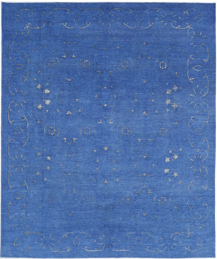 Hand Knotted Onyx Wool Rug - 8'0'' x 9'7''