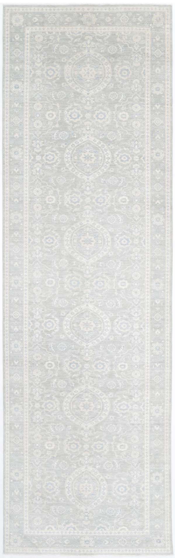 Hand Knotted Fine Serenity Wool Rug - 4'0'' x 14'3''