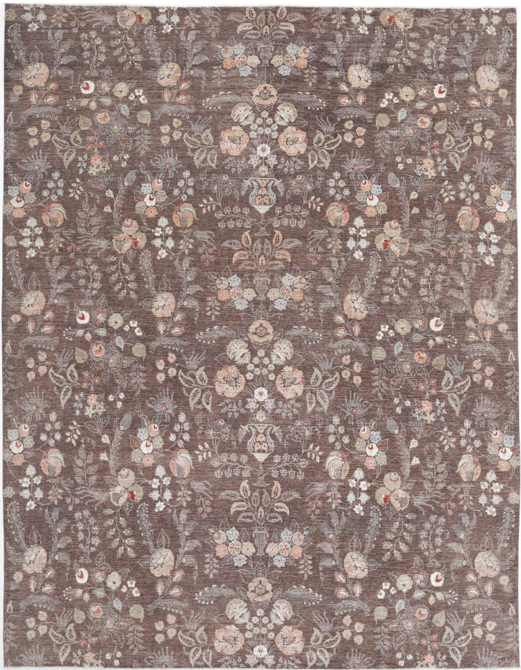 Hand Knotted Artemix Wool Rug - 11'11'' x 14'9''
