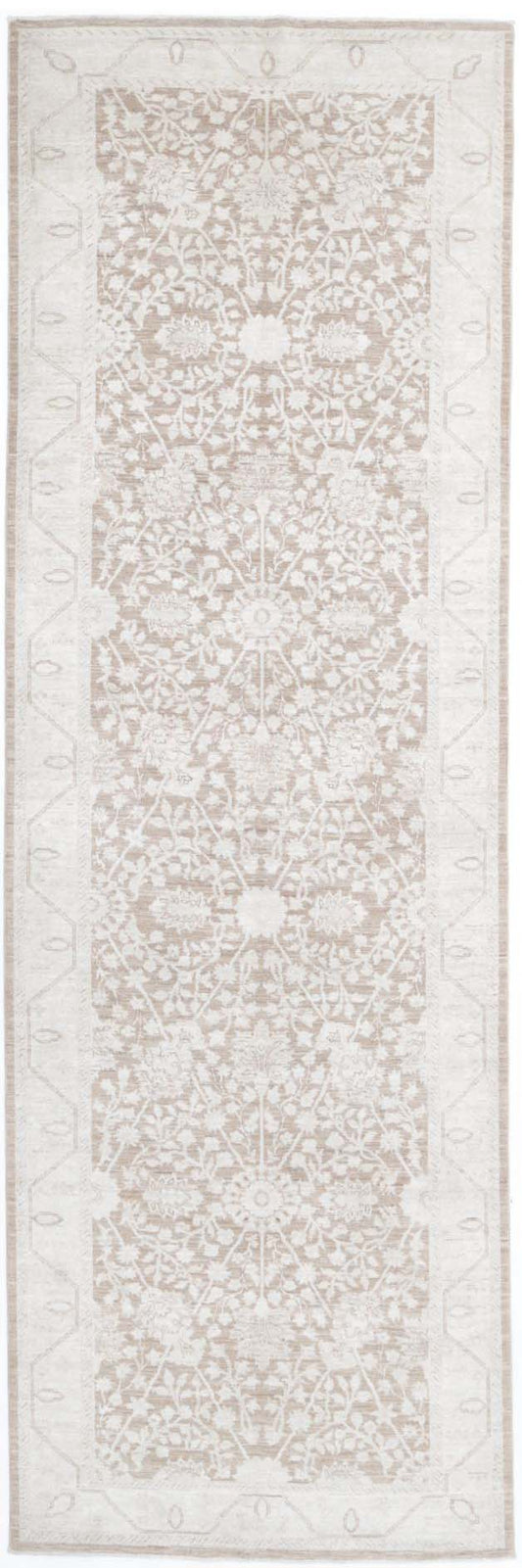 Hand Knotted Fine Serenity Wool Rug - 4'0'' x 13'5''