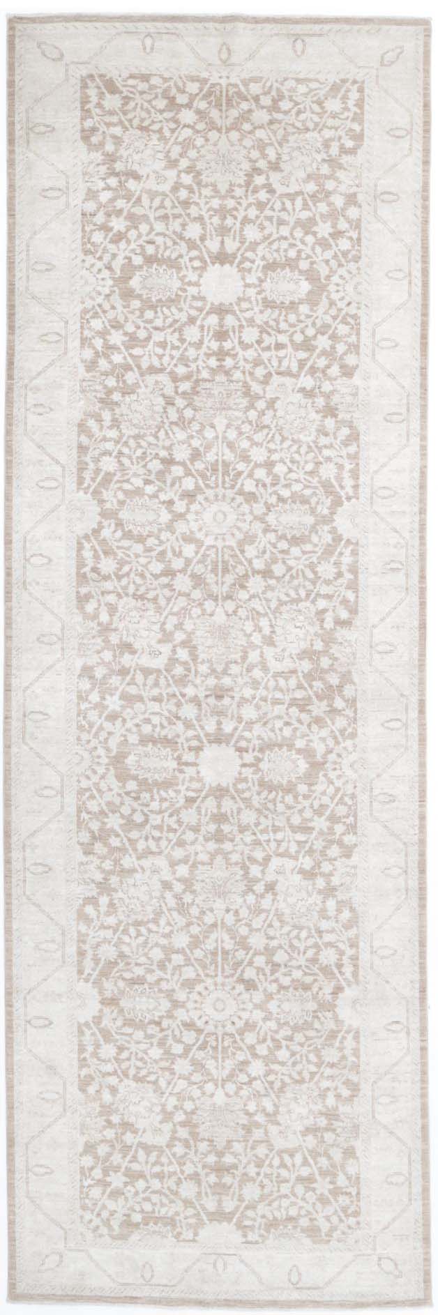 Hand Knotted Fine Serenity Wool Rug - 4'0'' x 13'5''