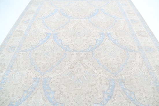 Hand Knotted Serenity Wool Rug - 9' 2" X 11' 5" 9' 2" X 11' 5" (280 X 348) / Ivory / Wool