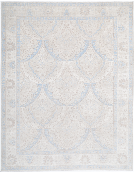 Hand Knotted Serenity Wool Rug - 9' 2" X 11' 5" 9' 2" X 11' 5" (280 X 348) / Ivory / Wool