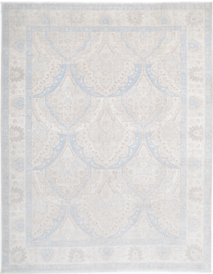 Hand Knotted Serenity Wool Rug - 9' 2" X 11' 5" 9' 2" X 11' 5" (280 X 348) / Ivory / Wool