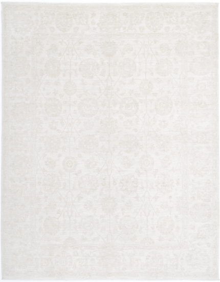 Hand Knotted Serenity Wool Rug - 7' 10" X 9' 11" 7' 10" X 9' 11" (239 X 302) / Ivory / Wool