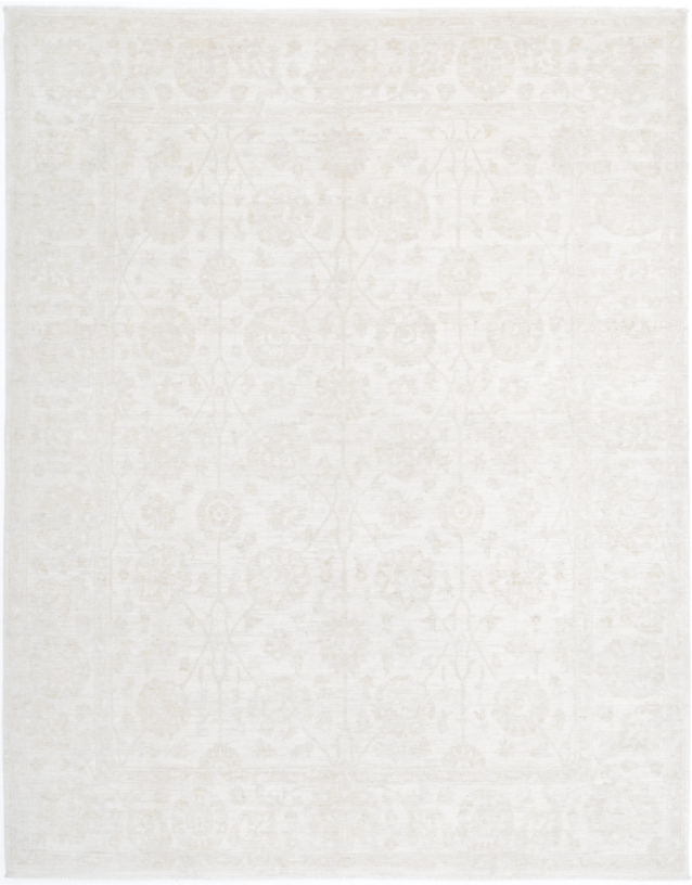 Hand Knotted Serenity Wool Rug - 7' 10" X 9' 11" 7' 10" X 9' 11" (239 X 302) / Ivory / Wool