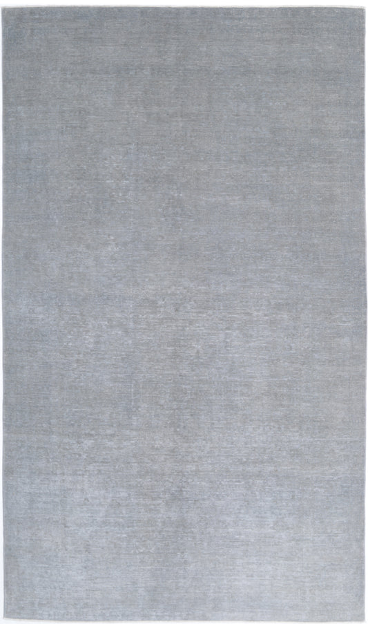 Hand Knotted Overdye Wool Rug - 6' 1" X 10' 8" 6' 1" X 10' 8" (185 X 325) / Grey / Wool