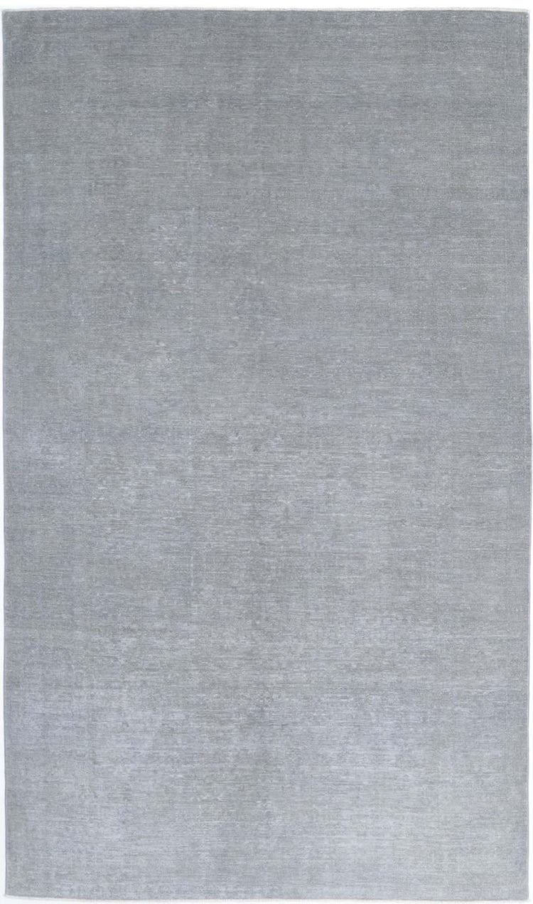 Hand Knotted Overdyed Wool Rug - 6'1'' x 10'8''