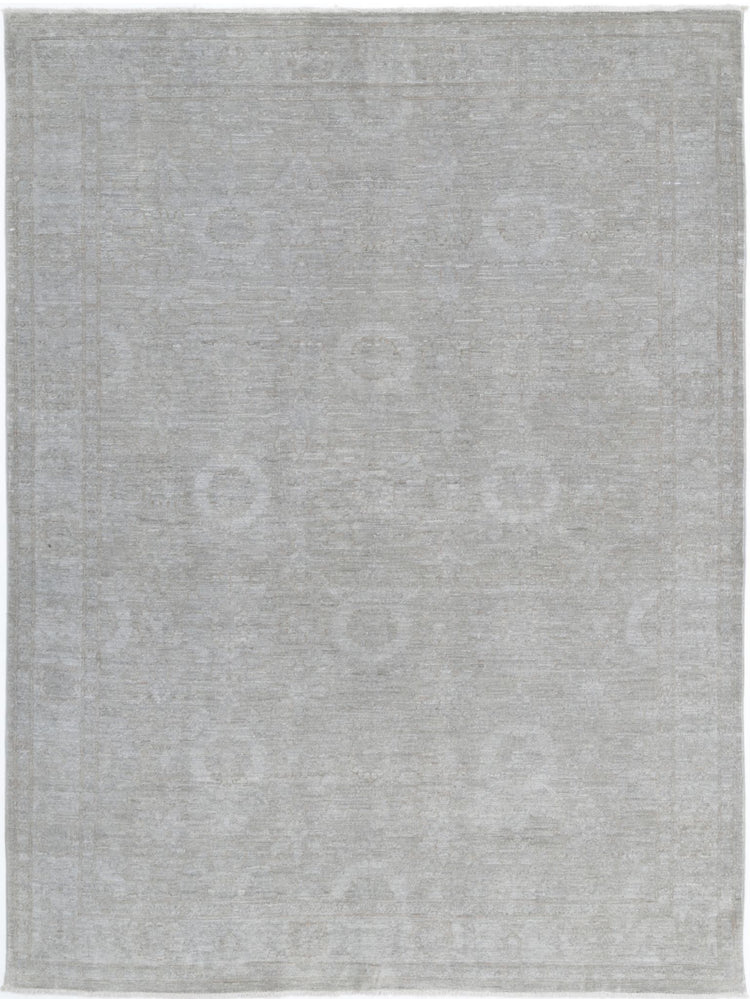 Hand Knotted Overdyed Wool Rug - 4'9'' x 6'5''