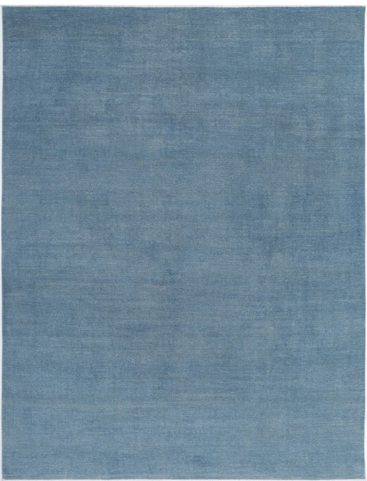 Hand Knotted Overdyed Wool Rug - 8'11'' x 11'9''