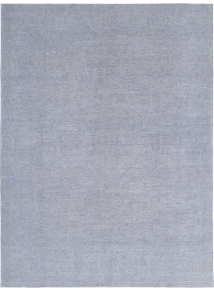 Hand Knotted Overdyed Wool Rug - 9'0'' x 12'4''