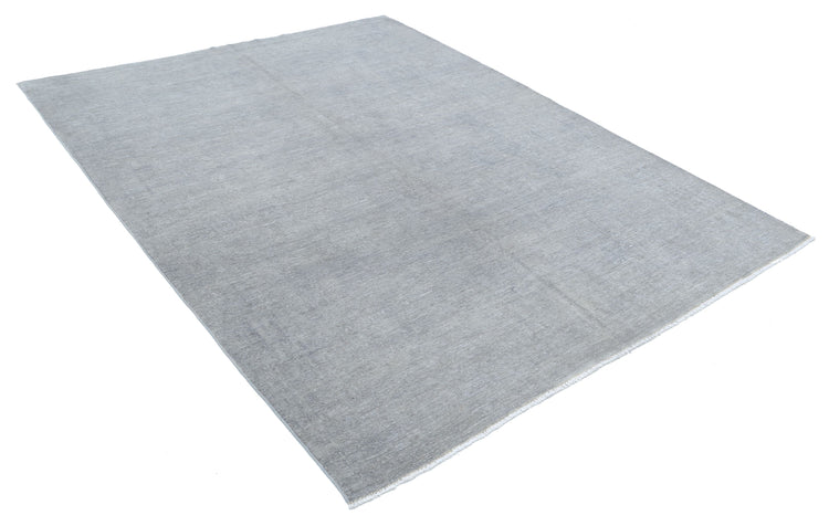 Hand Knotted Overdyed Wool Rug - 6'3'' x 8'3''