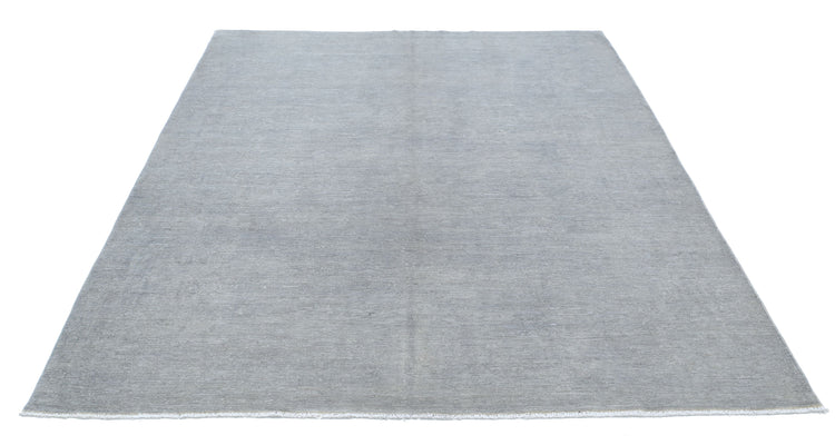 Hand Knotted Overdyed Wool Rug - 6'3'' x 8'3''