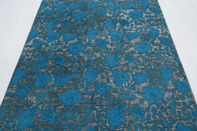 Hand Knotted Onyx Wool Rug - 5'0'' x 7'4''