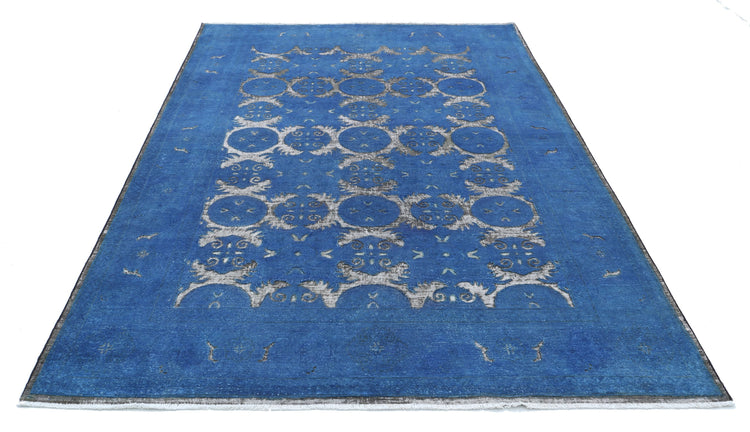 Hand Knotted Onyx Wool Rug - 5'10'' x 7'8''