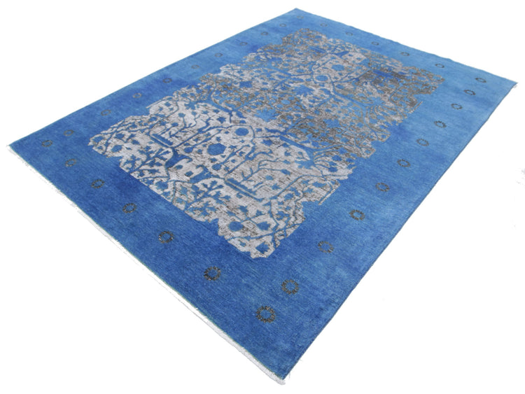 Hand Knotted Onyx Wool Rug - 5'11'' x 8'4''