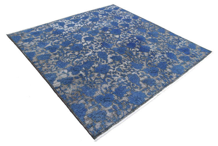 Hand Knotted Onyx Wool Rug - 6'5'' x 6'4''