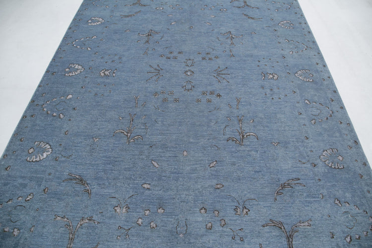 Hand Knotted Onyx Wool Rug - 6'11'' x 9'9''
