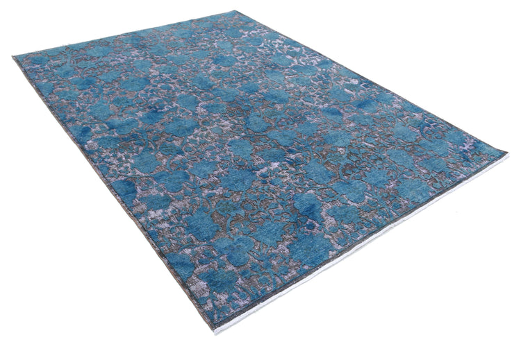 Hand Knotted Onyx Wool Rug - 6'0'' x 8'0''