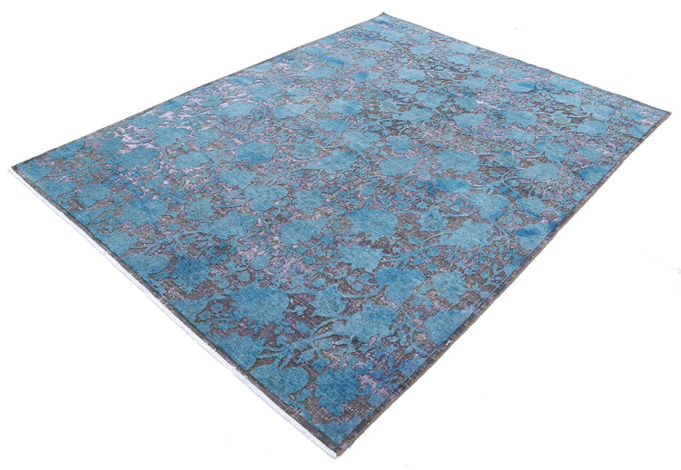 Hand Knotted Onyx Wool Rug - 6'0'' x 8'0''