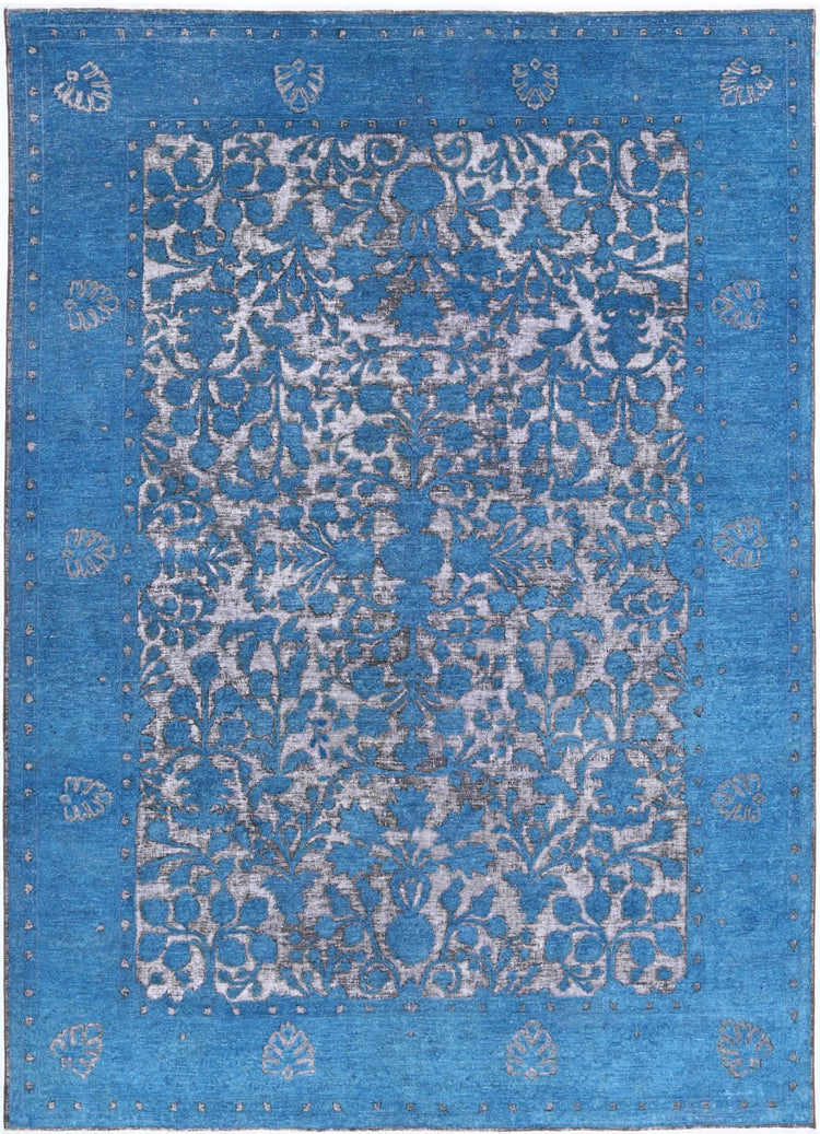 Hand Knotted Onyx Wool Rug - 6'10'' x 9'6''
