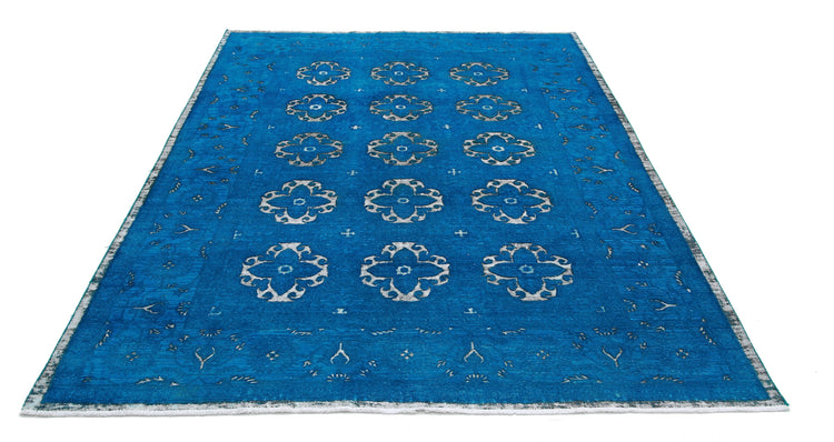 Hand Knotted Onyx Wool Rug - 6'2'' x 8'8''