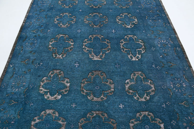 Hand Knotted Onyx Wool Rug - 6'2'' x 8'8''