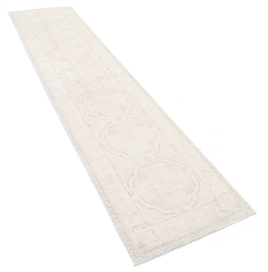 Hand Knotted Serenity Wool Rug - 2' 4" X 10' 2" 2' 4" X 10' 2" (71 X 310) / Ivory / Wool