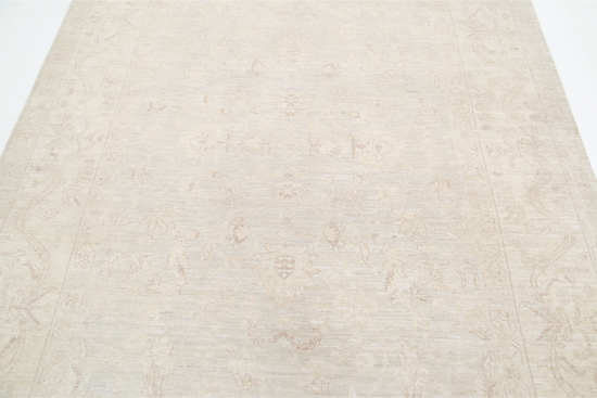 Hand Knotted Serenity Wool Rug - 6' 4" X 8' 6" 6' 4" X 8' 6" (193 X 259) / Ivory / Wool