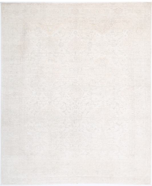 Hand Knotted Serenity Wool Rug - 8' 2" X 10' 1" 8' 2" X 10' 1" (249 X 307) / Ivory / Wool