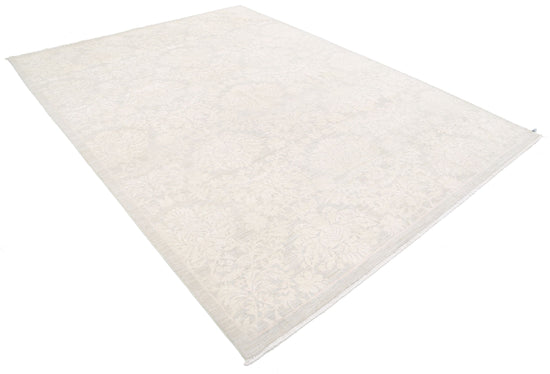 Hand Knotted Artemix Wool Rug - 7' 8" X 10' 2" 7' 8" X 10' 2" (234 X 310) / Ivory / Wool