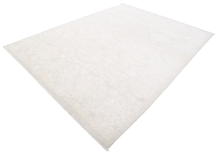 Hand Knotted Artemix Wool Rug - 7' 8" X 10' 2" 7' 8" X 10' 2" (234 X 310) / Ivory / Wool