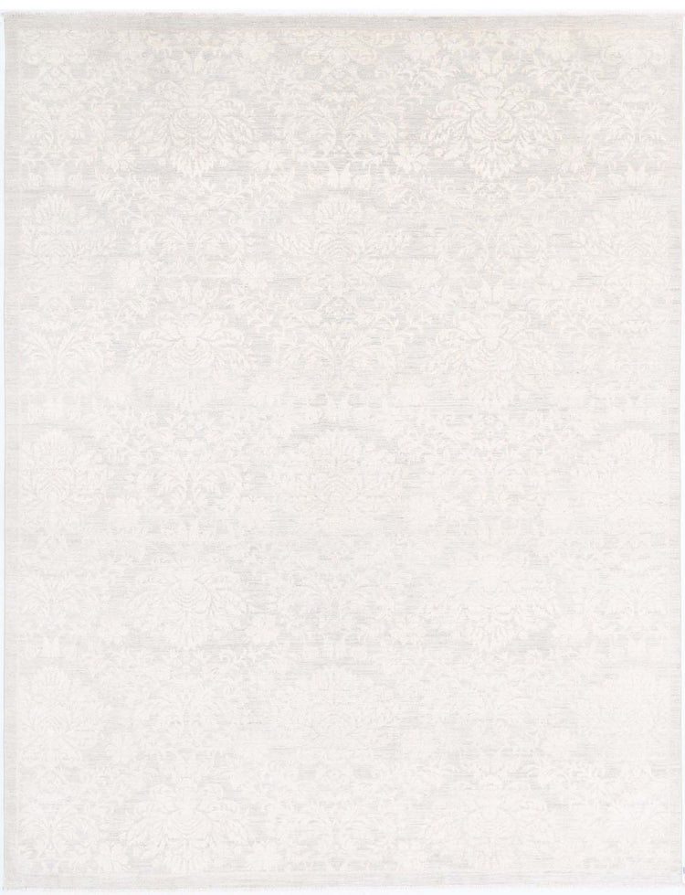 Hand Knotted Artemix Wool Rug - 7' 8" X 10' 2" 7' 8" X 10' 2" (234 X 310) / Ivory / Wool