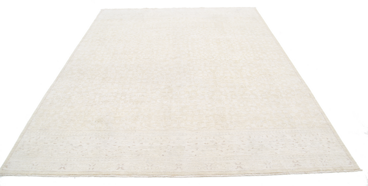 Hand Knotted Serenity Wool Rug - 7' 11" X 9' 10" 7' 11" X 9' 10" (241 X 300) / Ivory / Wool