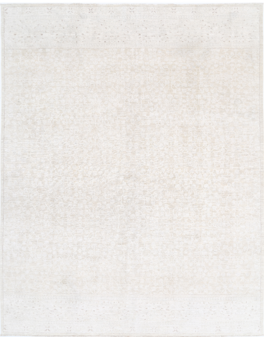 Hand Knotted Serenity Wool Rug - 7' 11" X 9' 10" 7' 11" X 9' 10" (241 X 300) / Ivory / Wool