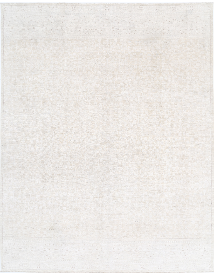 Hand Knotted Serenity Wool Rug - 7' 11" X 9' 10" 7' 11" X 9' 10" (241 X 300) / Ivory / Wool