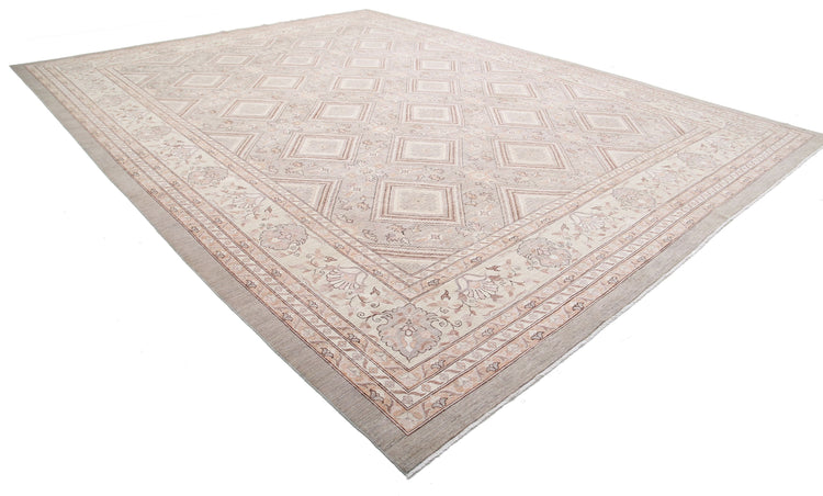 Hand Knotted Fine Serenity Wool Rug - 13'4'' x 17'6''