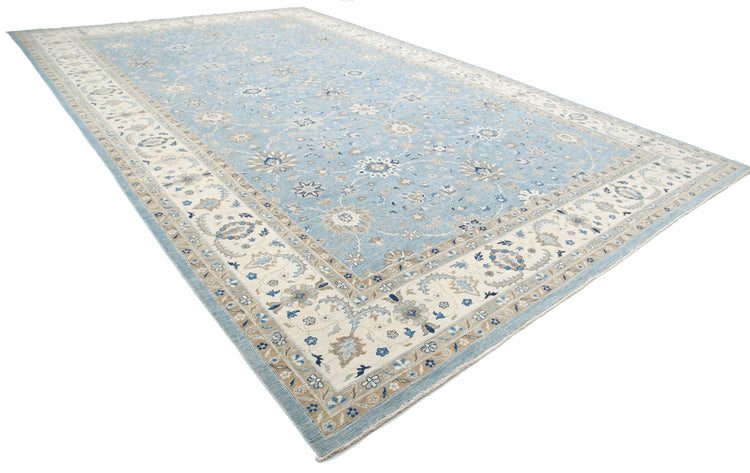 Hand Knotted Fine Serenity Wool Rug - 13'2'' x 21'7''