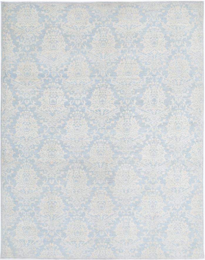 Hand Knotted Artemix Wool Rug - 7' 9" X 10' 0" 7' 9" X 10' 0" (236 X 305) / Grey / Wool