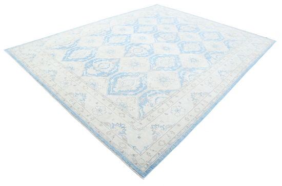 Hand Knotted Serenity Wool Rug - 9' 2" X 11' 4" 9' 2" X 11' 4" (280 X 345) / Blue / Wool